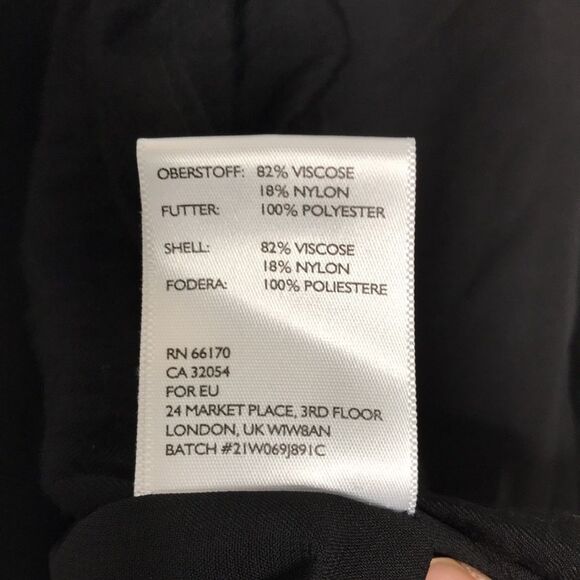 Silence + Noise Black Open Front Cardigan with Pockets Women’s Size Small - Picture 8 of 8